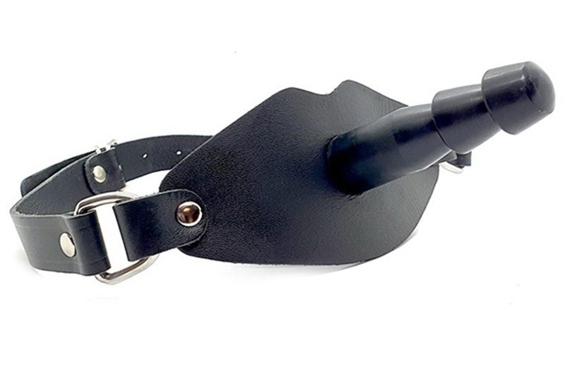 Slave4master Ball Gag with Vac-U-Lock, kožený Vac-U-Lock kompatibilní roubík