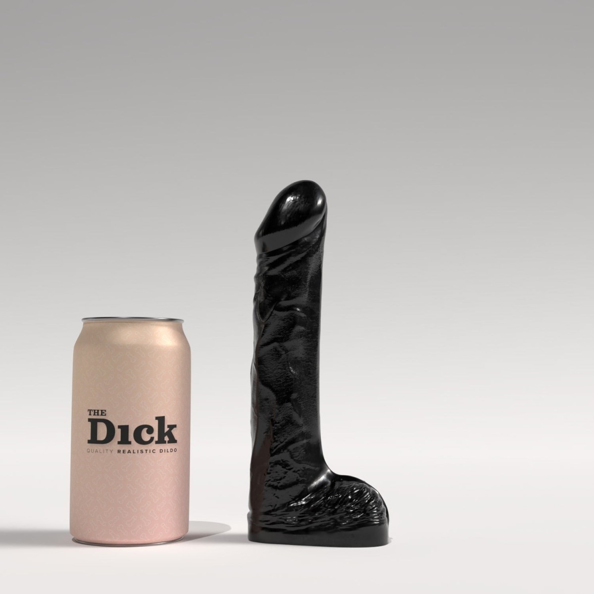 Dildo The Dick TD03 Erik čierne, realistické dildo 20,5 x 4,3 cm