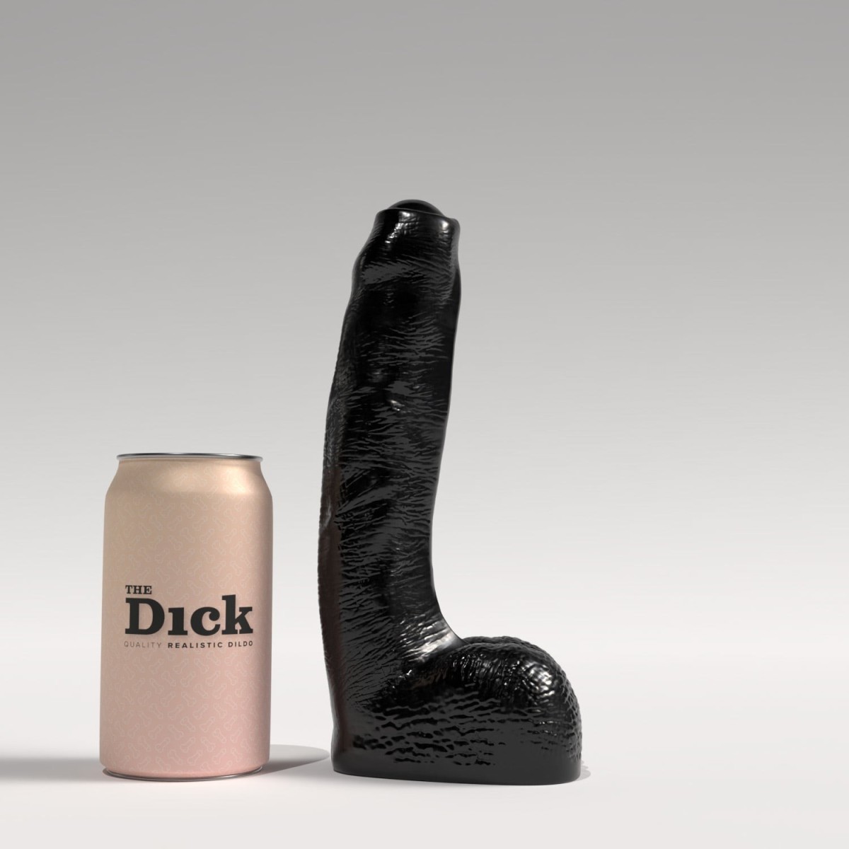 Dildo The Dick TD05 Romeo černé, realistické dildo 23 x 4,7 cm