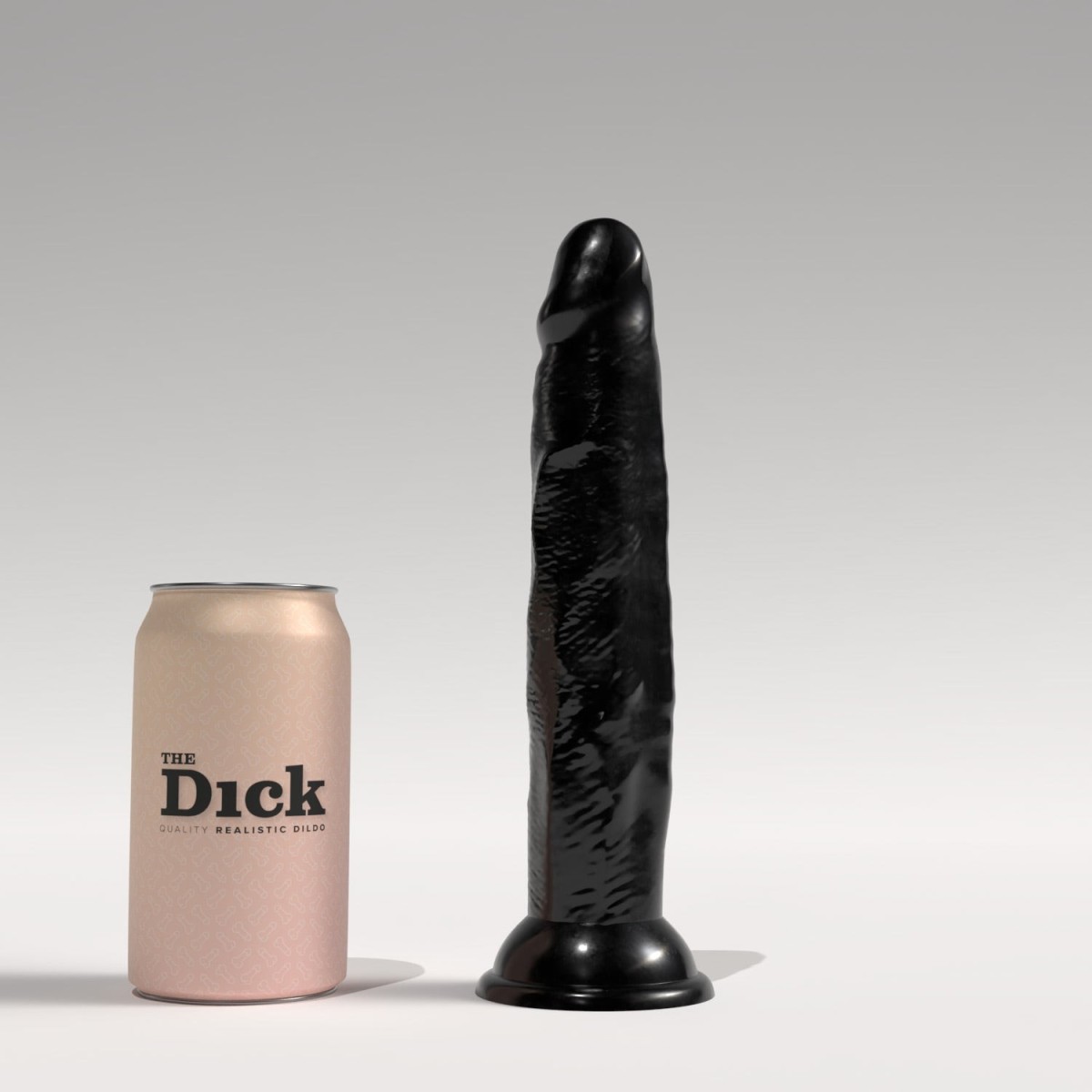 Dildo The Dick TD08 Brock černé, realistické dildo 24 x 4,5 cm