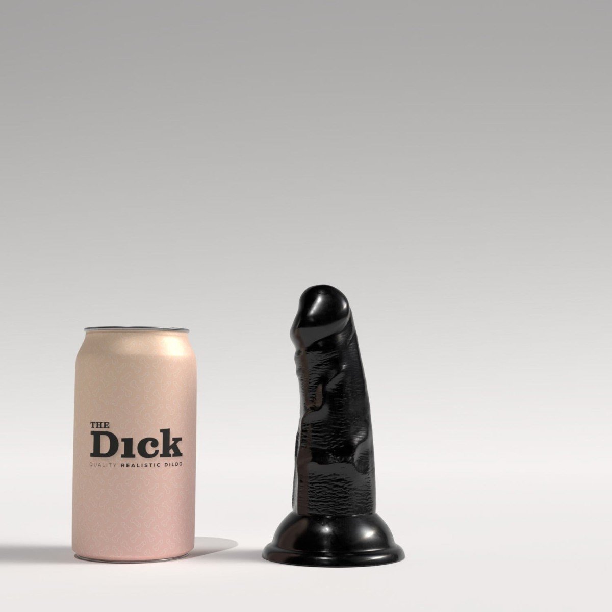 Dildo The Dick TD10 Markus černé, realistické dildo 15 x 4,4 cm