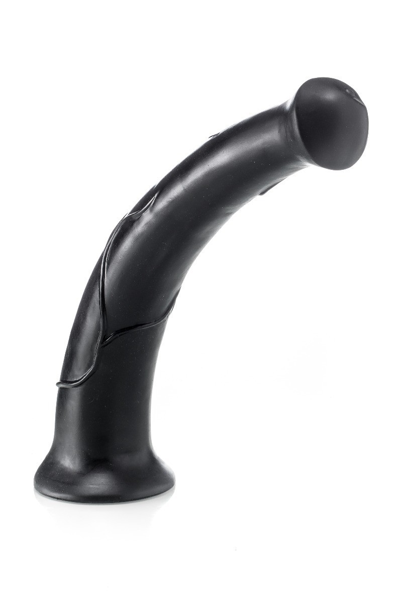 Zenn Dildo Horse Power, čierne vinylové dildo – kôň 43 x 7,6 cm