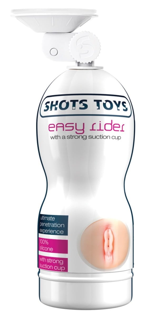 Shots Toys Easy Rider Strong Suction Cup Vagina, realistická umelá vagína