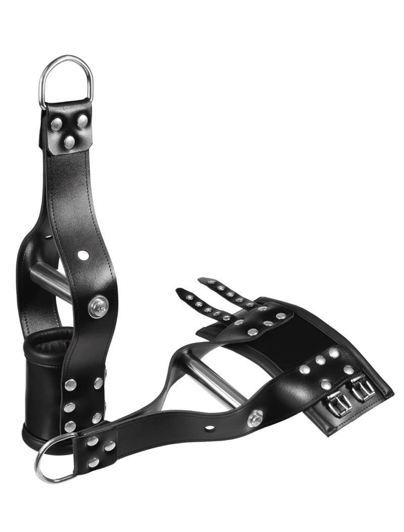 Slave4master Leather Suspension Wrist Restraints, pouta na zápěstí s polstrováním