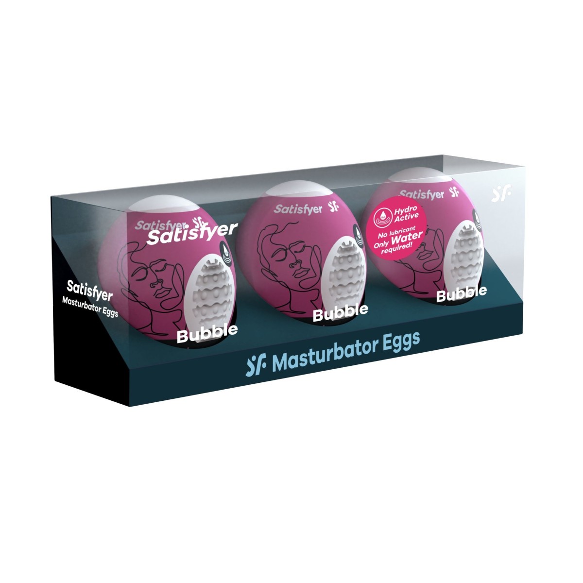 Satisfyer Masturbator Egg 3-Piece Set Bubble