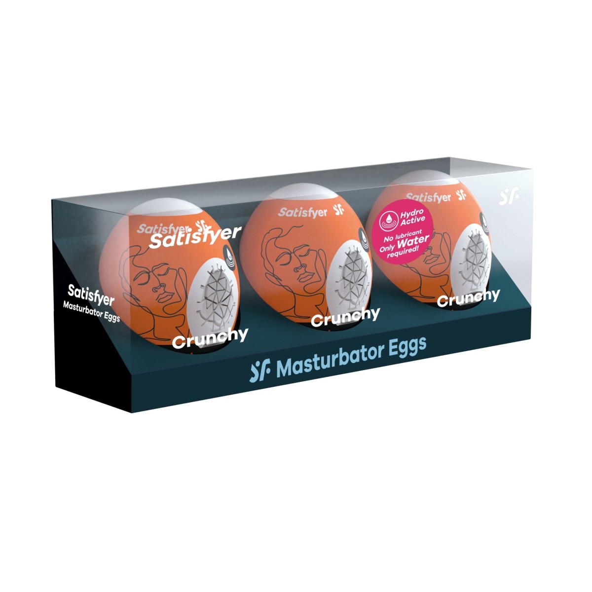 Satisfyer Masturbator Egg 3-Piece Set Crunchy