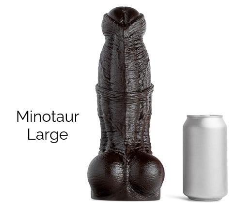 Mr. Hankey’s Toys Minotaur LG, prémiové silikonové dildo s Vac-U-Lock 29,4 x 5,5–8,7 cm