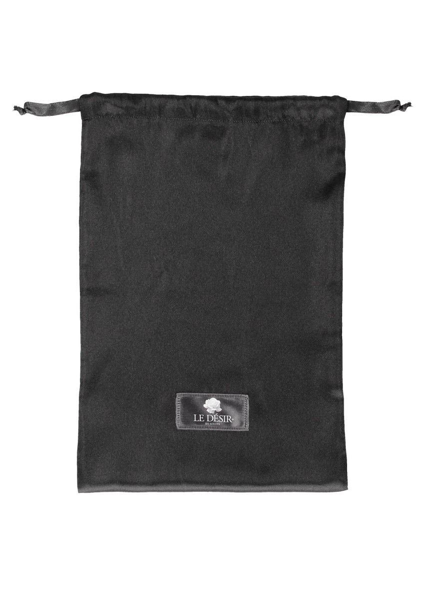 Shots Le Désir Satin Bag Black, textilný vak na erotickú bielizeň a pomôcky 32 x 22 cm