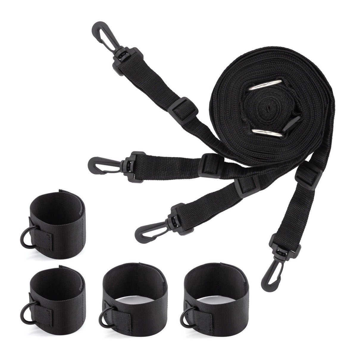 Crushious Bed Restraints, sada pro bondage s pouty na ruce a nohy