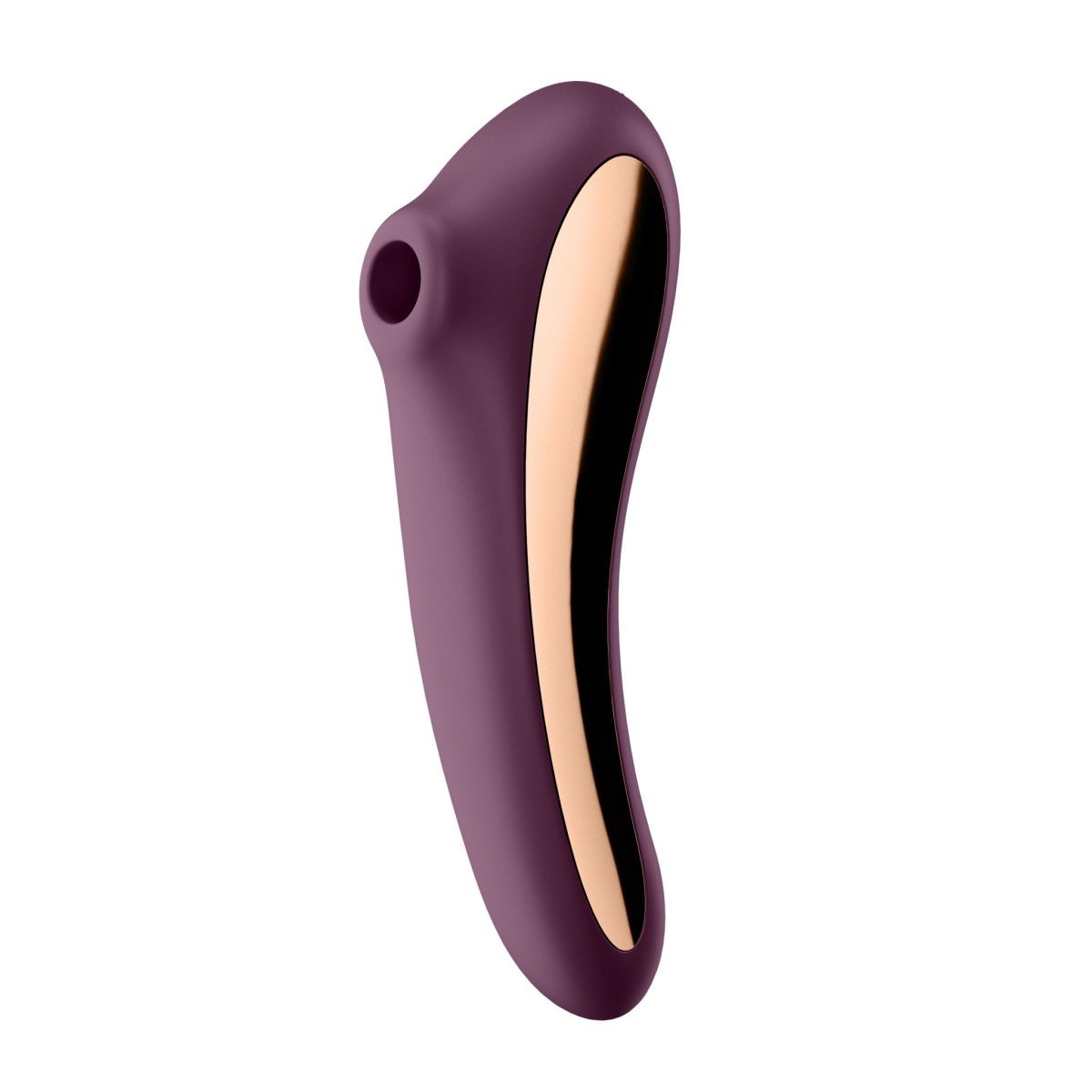 Vibrátor s tlakovými vlnami Satisfyer Dual Kiss Purple, vibrátor se stimulátorem klitorisu