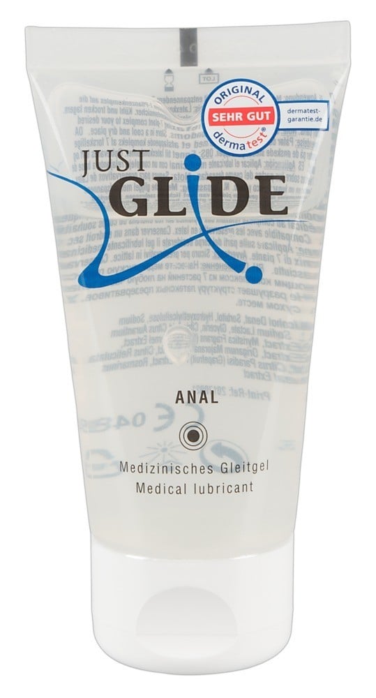 Just Glide Anal 50 ml, anální lubrikační gel na vodní bázi