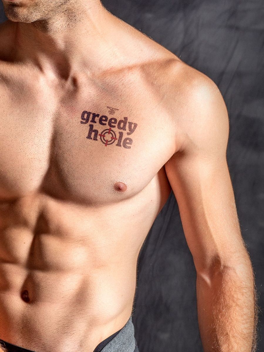 Mister B Temporary Tattoo Greedy Hole