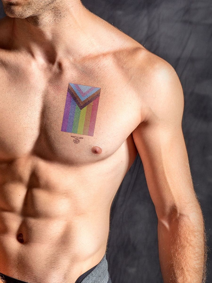 Mister B Temporary Tattoo Pride Flag