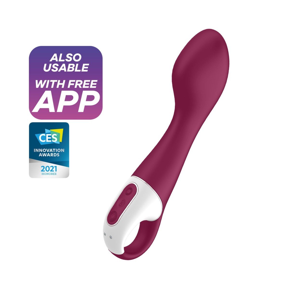 Satisfyer Hot Spot, chytrý vibrátor s vyhříváním 21 x 2,4–4,1 cm