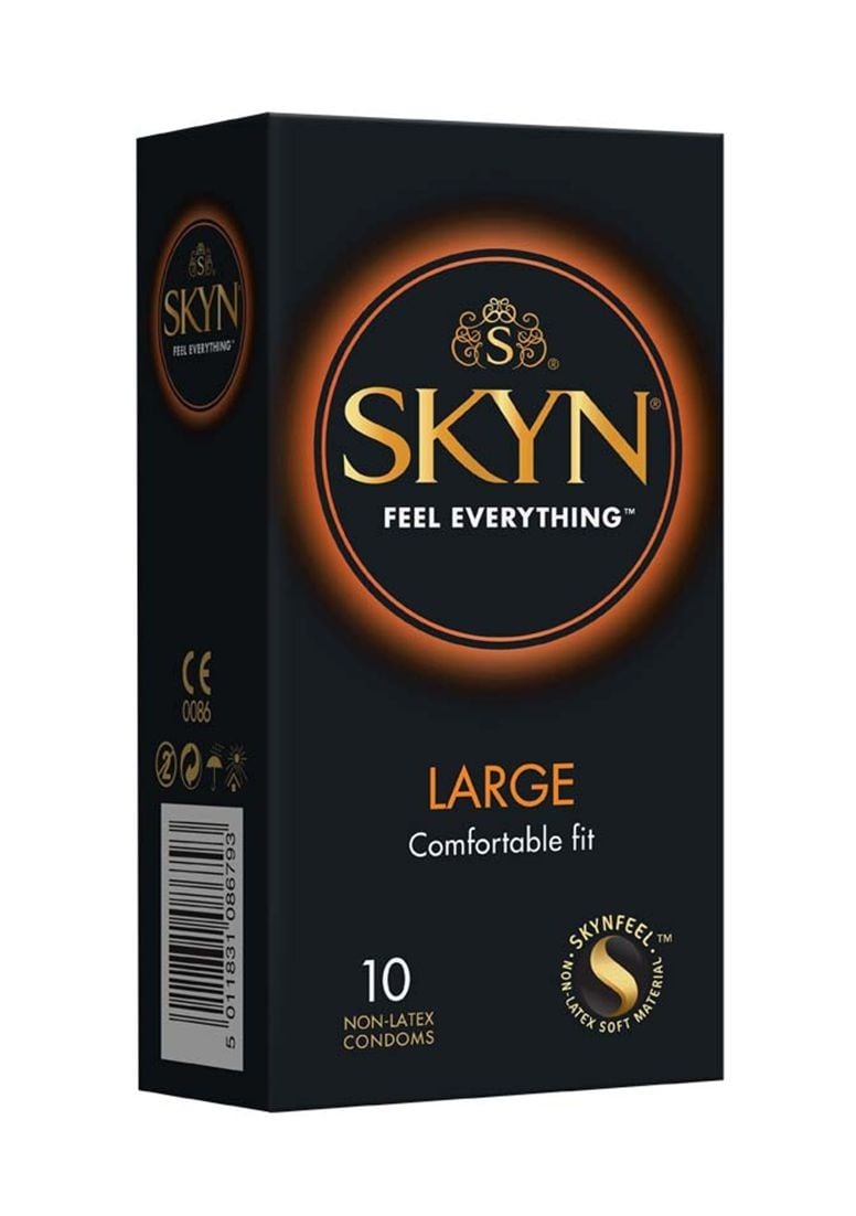 Skyn Large 10 ks, bezlatexové kondómy s nominálnou šírkou 56 mm