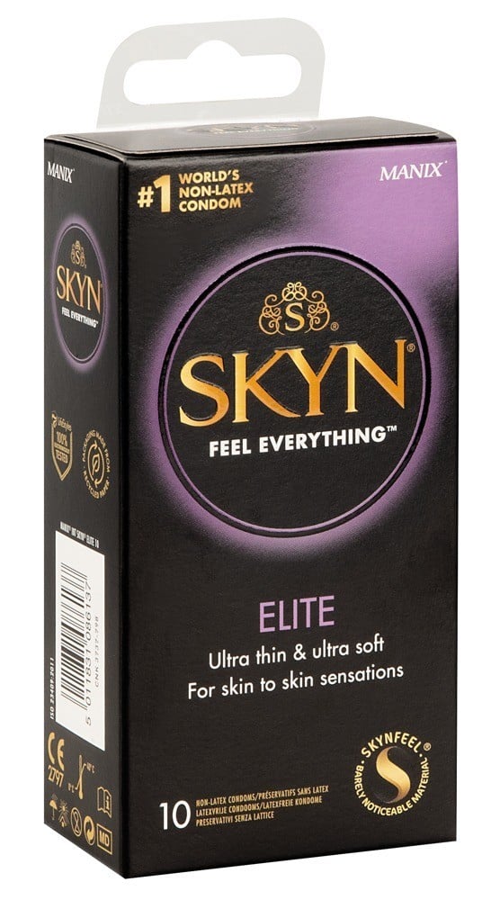 Skyn Elite 10 ks, ultra tenké bezlatexové kondómy