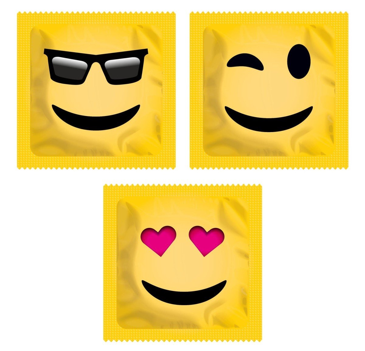 Kondom EXS Dotted Emoji 2 ks