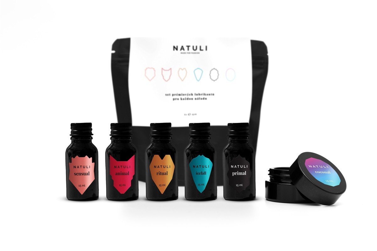 Testovací set Natuli Premium 6 x 15 ml, sada prémiových lubrikantov