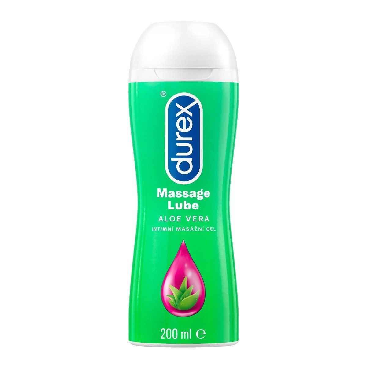 Durex Play Massage 2in1 Aloe Vera 200 ml, lubrikant a masážní gel na vodní bázi