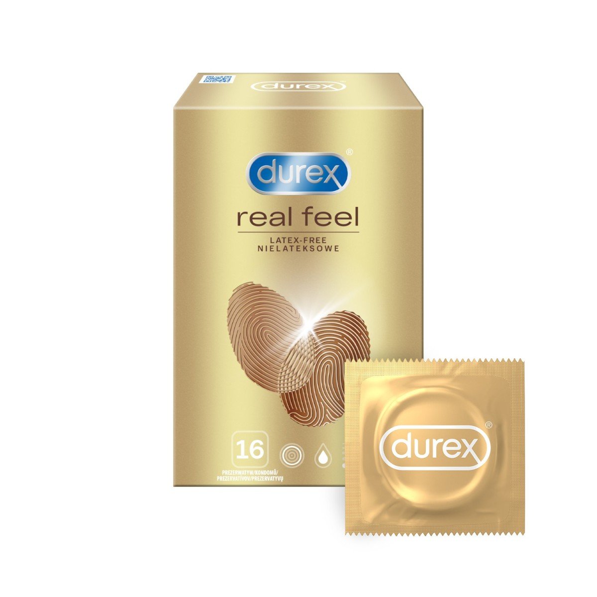 Kondomy Durex Real Feel 16 ks