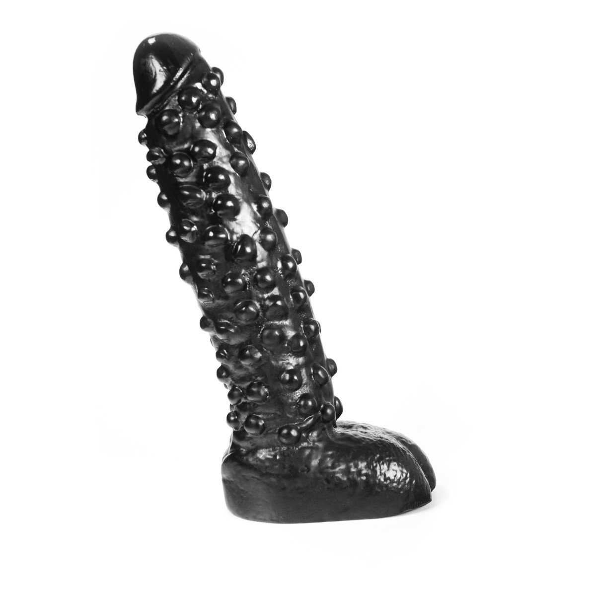 Dark Crystal DC23, čierne vinylové dildo 27,5 x 7,3 cm