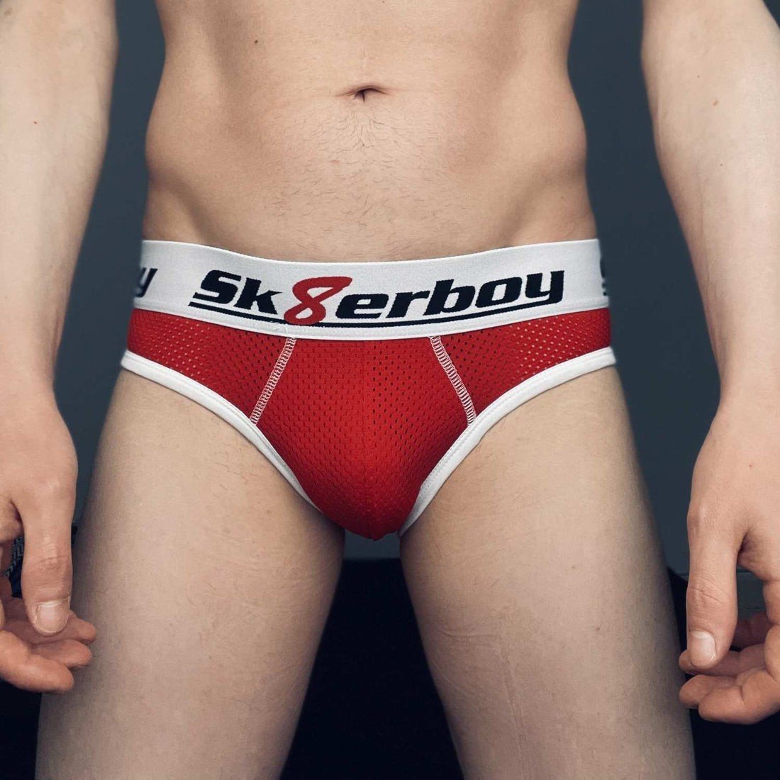 Sk8erboy Mesh Backless Brief Red