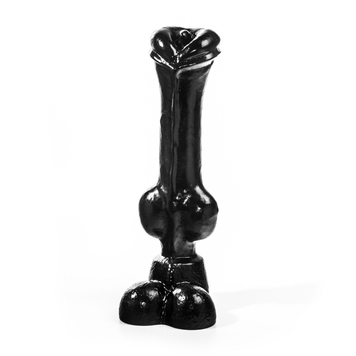 Animals Work Horse, černé vinylové dildo – kůň 35 x 4,8–8,3 cm