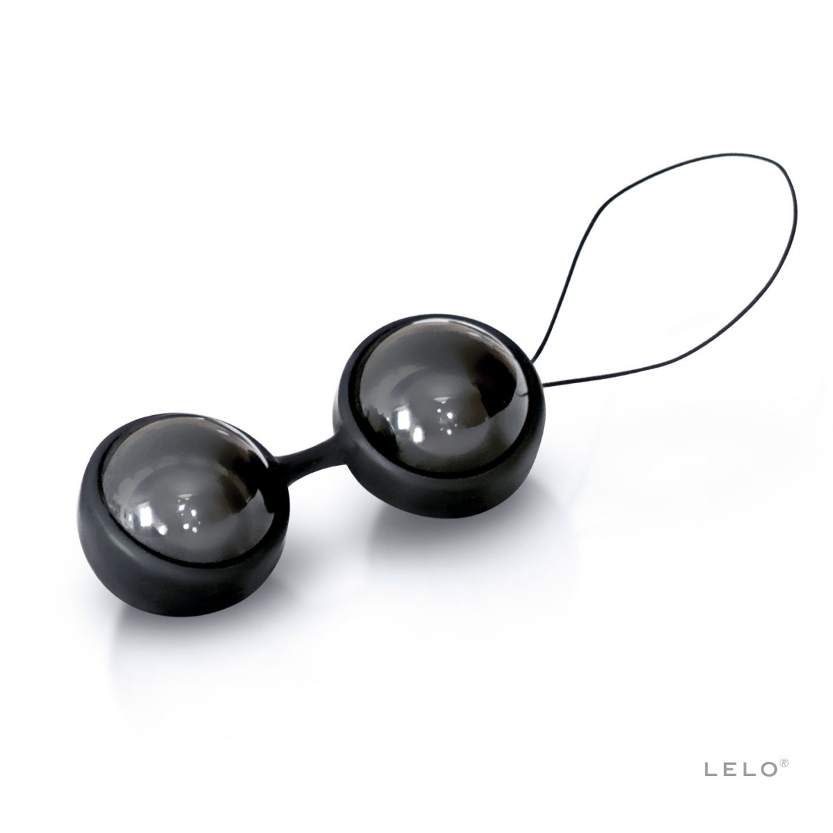 LELO Luna Beads Noir, luxusné čierne Kegelove guličky