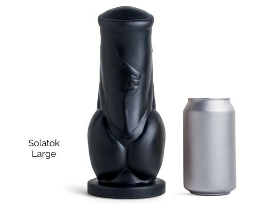 Mr. Hankey’s Toys Solatok Large, prémiové silikonové dildo s Vac-U-Lock 25,2 x 6,1–9,7 cm