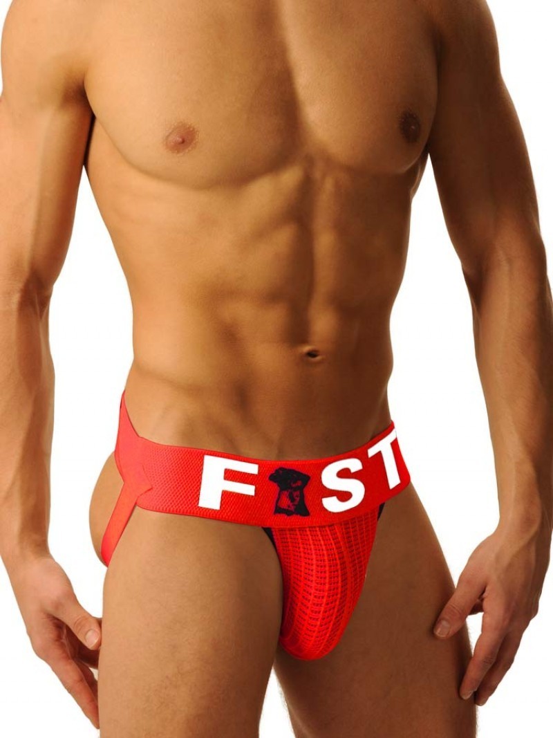 M&K Fist Logo Jock Red