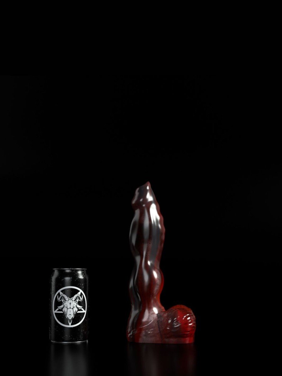 Twisted Beast Marchosias Inferno Medium, prémiové silikonové dildo 25,7 x 4,4–7,9 cm