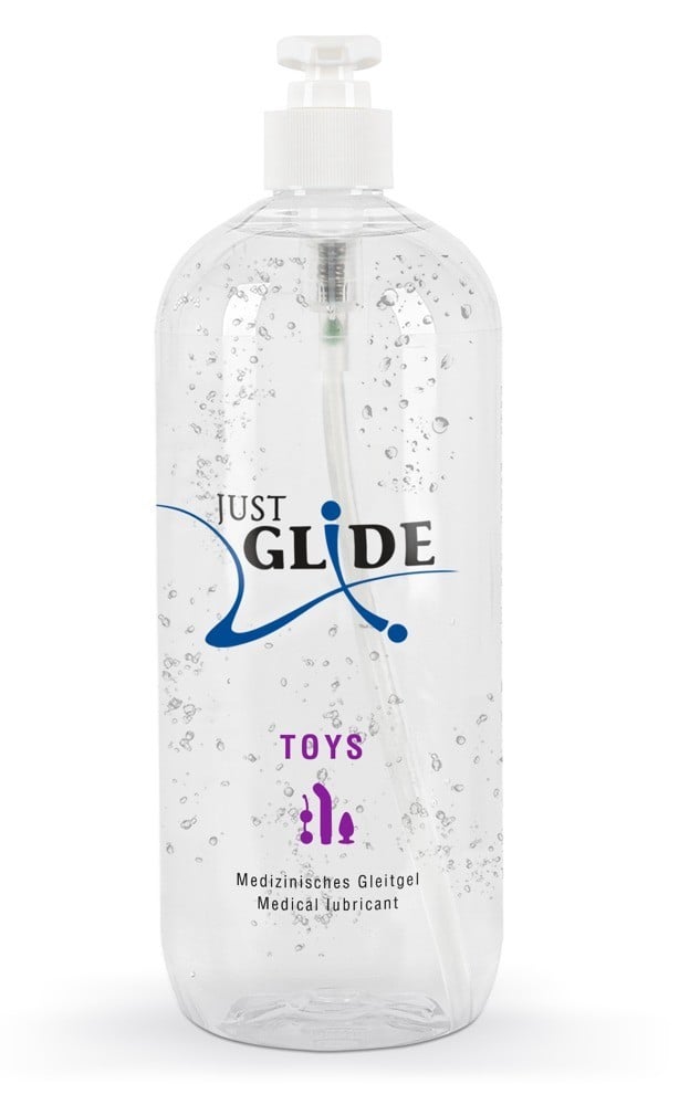 Just Glide Toys 1000 ml, lubrikant na vodní bázi pro erotické pomůcky