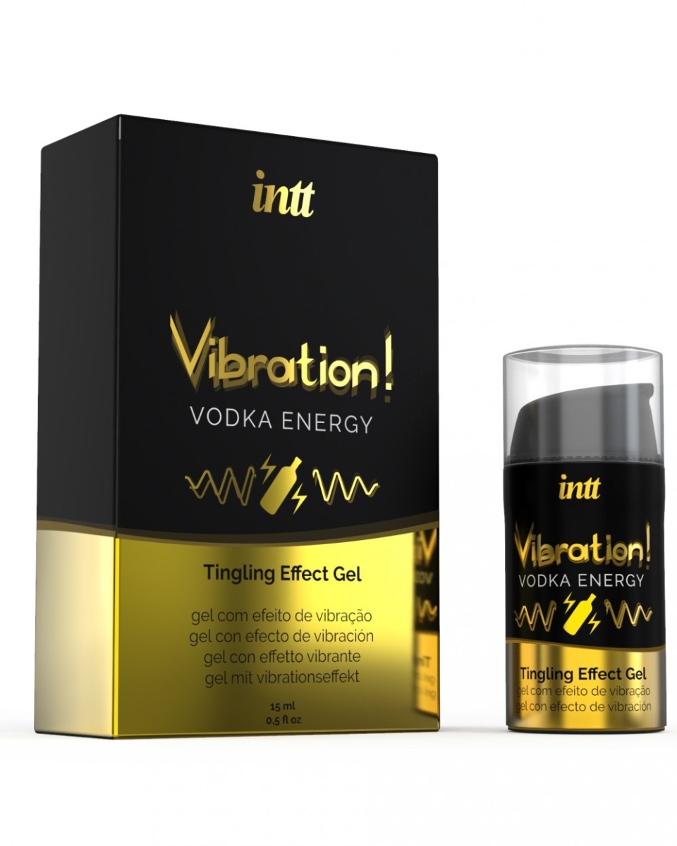 Intt Vibration Vodka Energy, stimulační gel s vibračním efektem