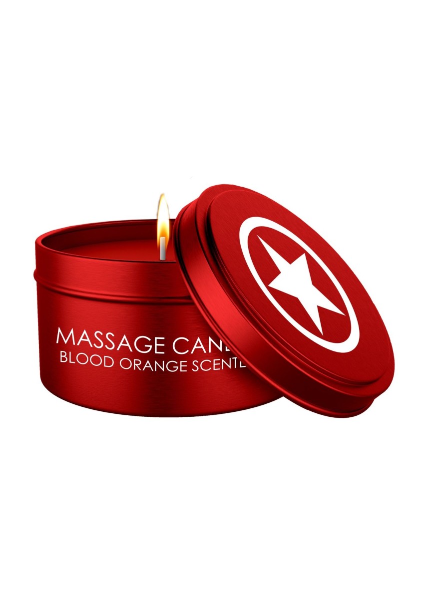 Ouch! Massage Candle Sinful Scented Red, masážní svíčka s vůní červeného pomeranče