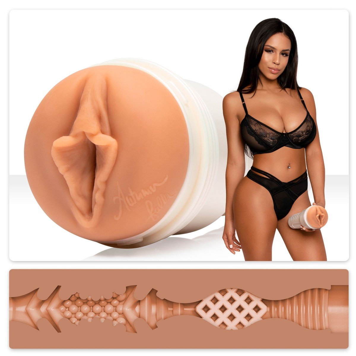 Fleshlight Girls: Autumn Falls Cream, realistický masturbátor – umelá vagína