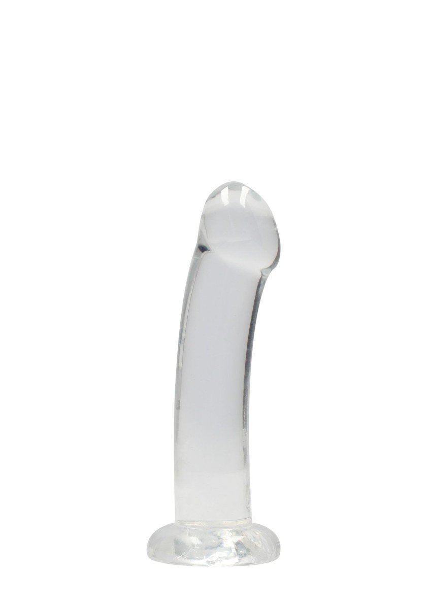 RealRock Crystal Clear Non Realistic 7″ Jelly Dildo Clear