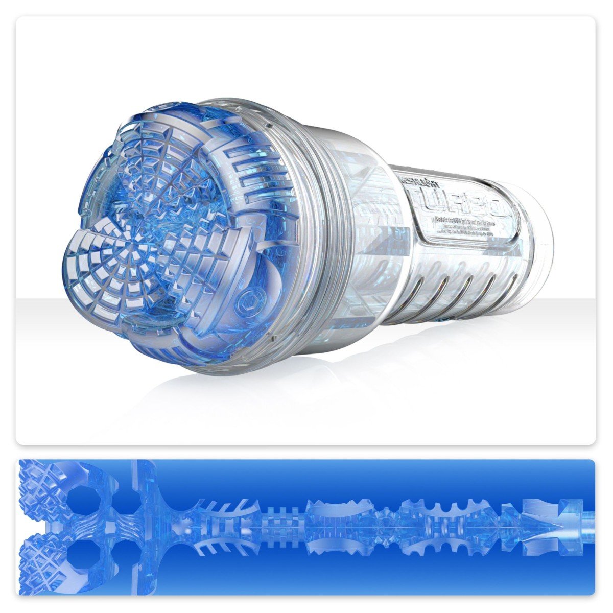 Fleshlight Turbo Core Blue Ice, masturbátor z realistického materiálu