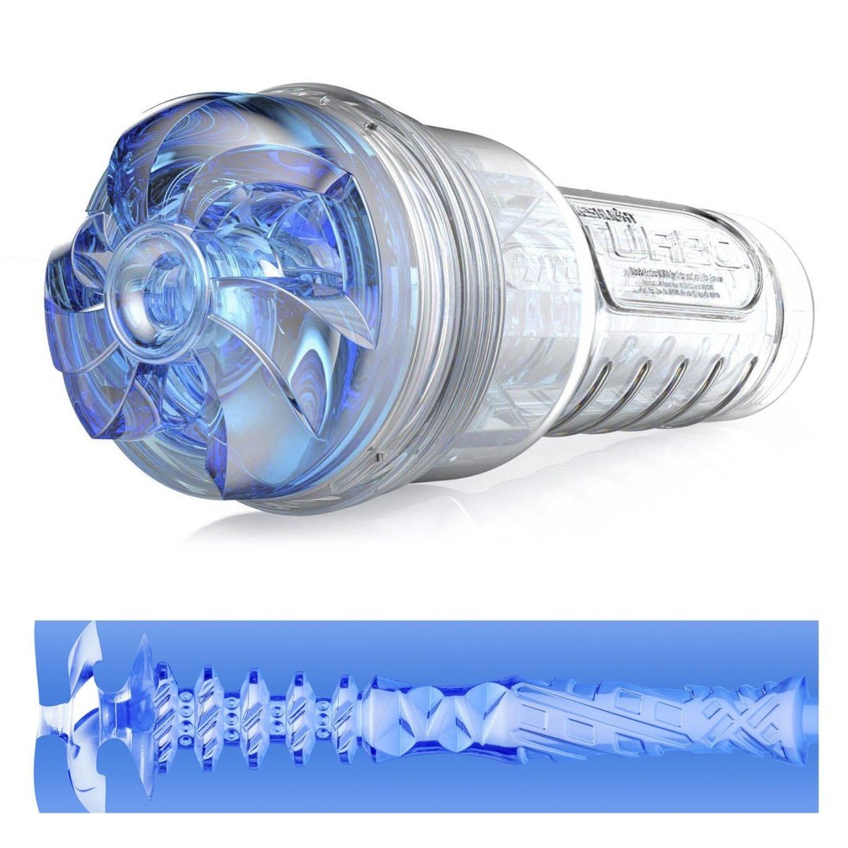 Fleshlight Turbo Thrust Blue Ice, masturbátor z realistického materiálu