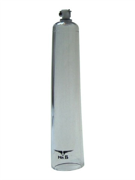 Valec k vákuovej pumpe Mister B Cock Cylinder 23 x 4,5 cm, priehľadný valec na penis pre vákuové pumpy