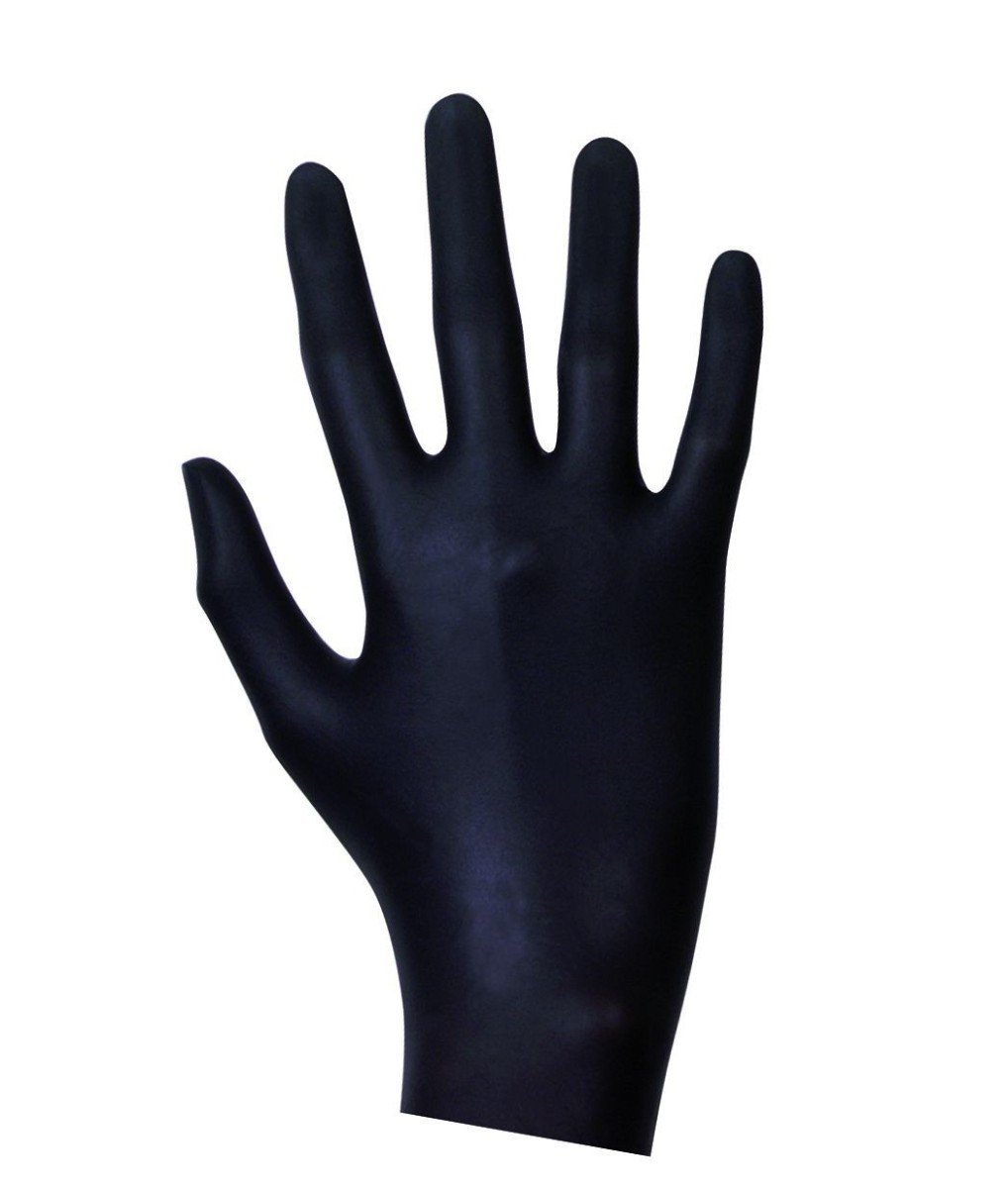 Latex Examination Gloves Black 20 pcs