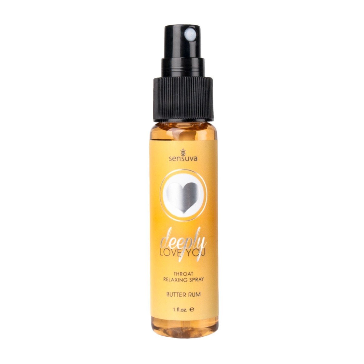 Sensuva Deeply Love You Throat Relaxing Spray Butter Rum, orálny sprej pre deep throat