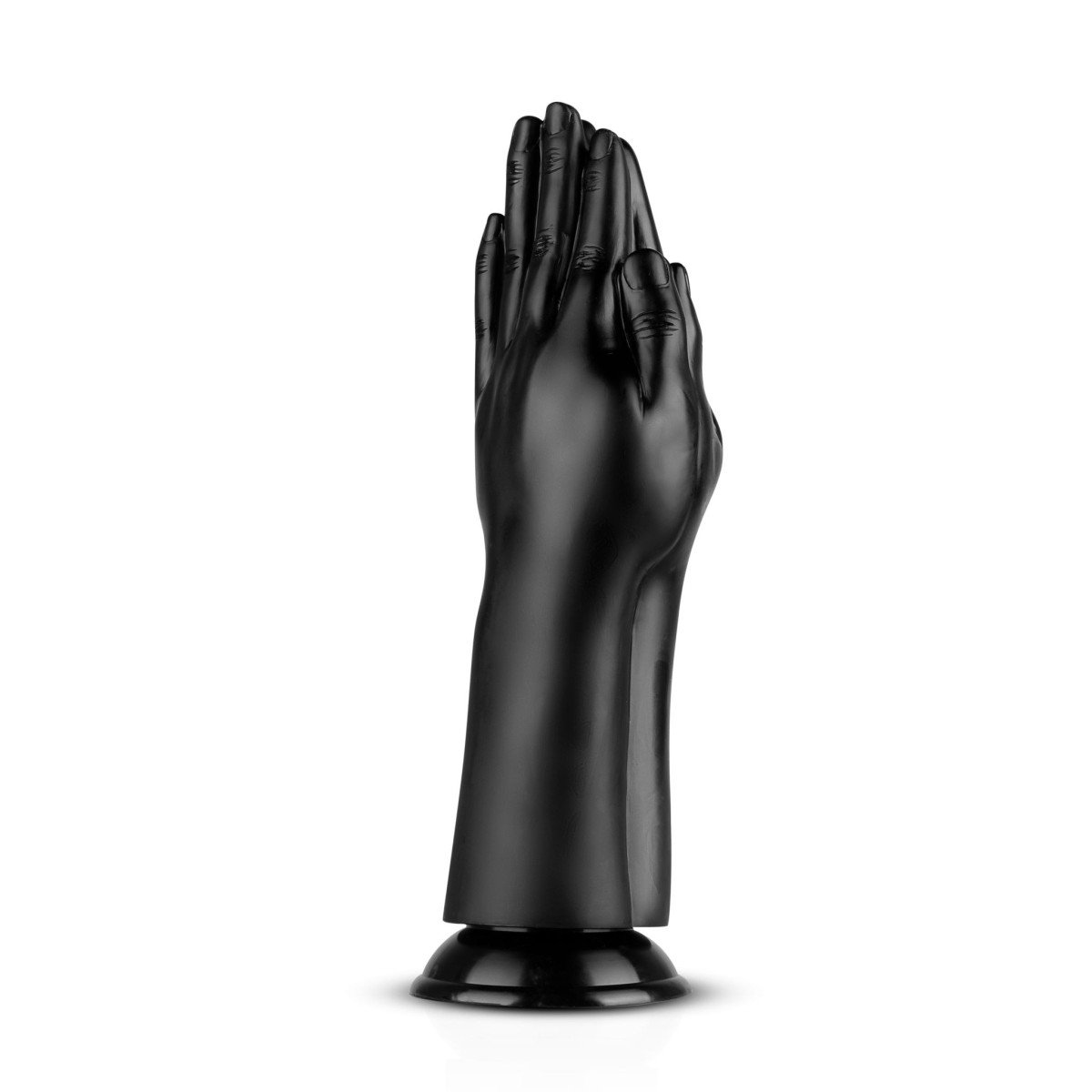 BUTTR Double Trouble, čierne análne dildo – ruky s prísavkou 30,7 x 5,6–9,1 cm