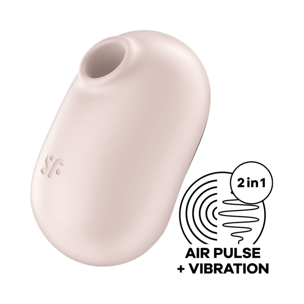 Stimulátor klitorisu Satisfyer Pro To Go 2 béžový, přikládací vibrátor s tlakovými vlnami