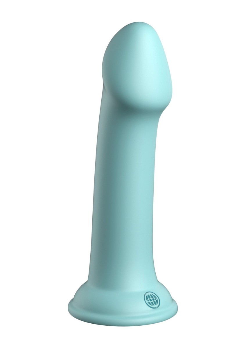 Silikonové dildo Dillio Platinum Big Hero tyrkysové, dildo s přísavkou 17,2 x 3,8 cm