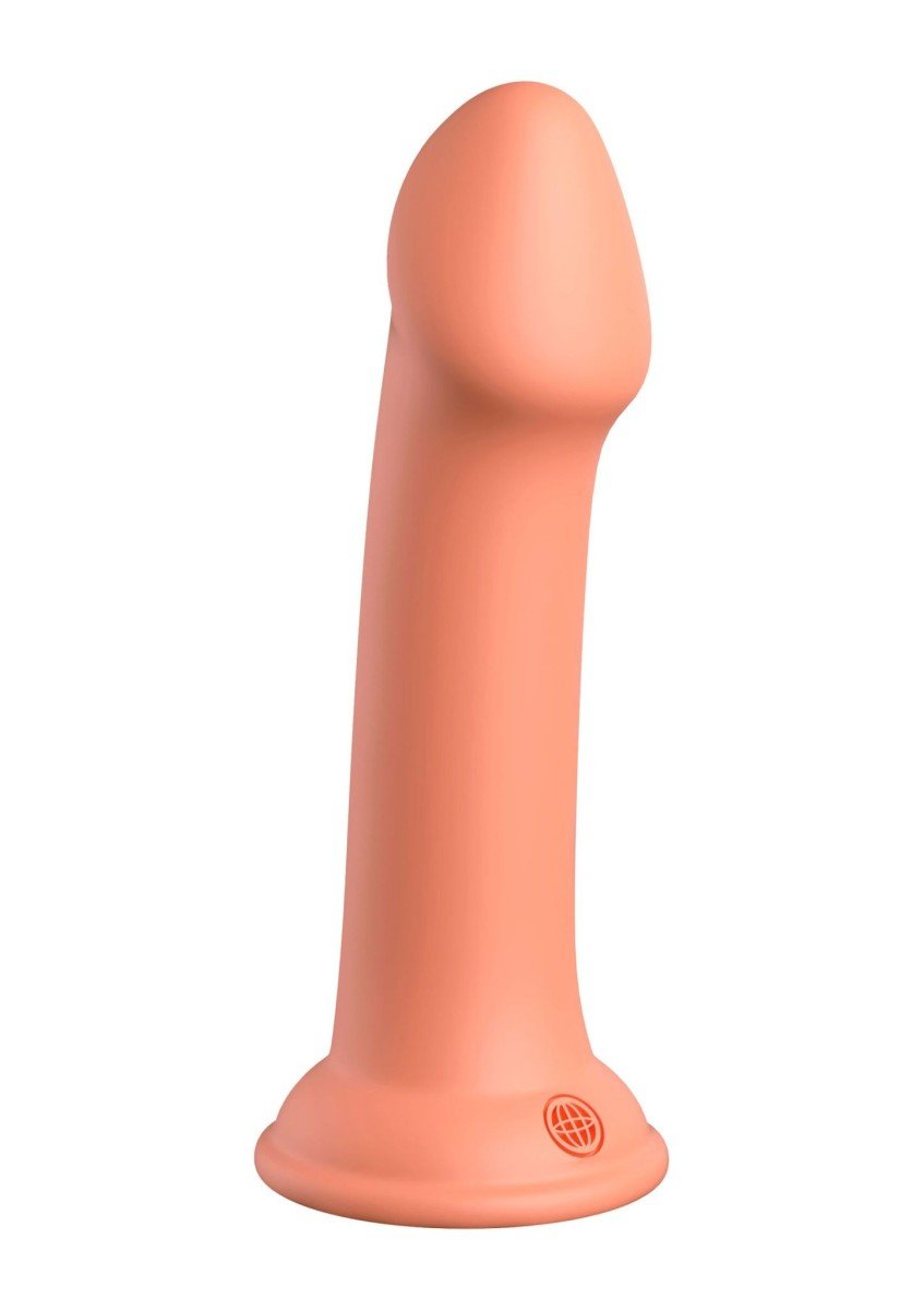 Silikonové dildo Dillio Platinum Big Hero oranžové, dildo s přísavkou 17,2 x 3,8 cm