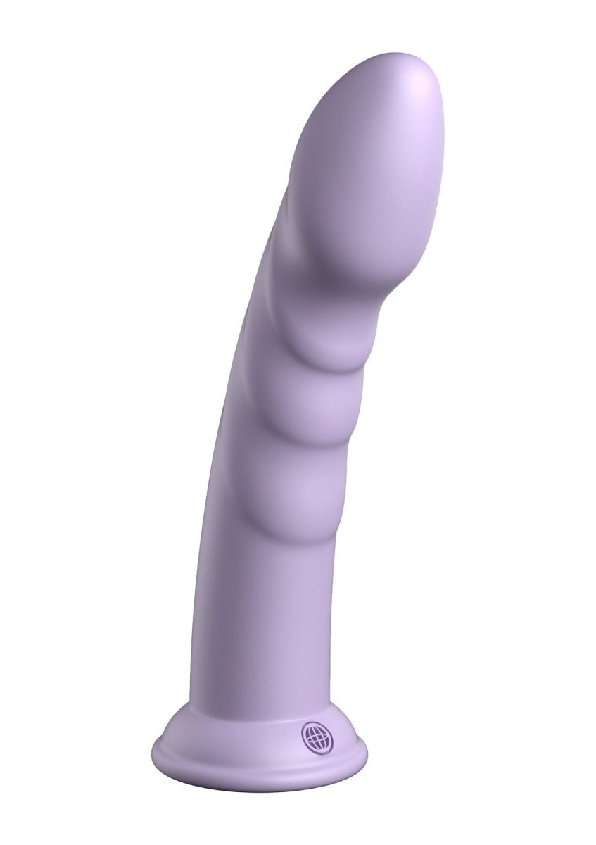 Silikonové dildo Dillio Platinum Super Eight fialové, dildo s přísavkou 21 x 3,9 cm