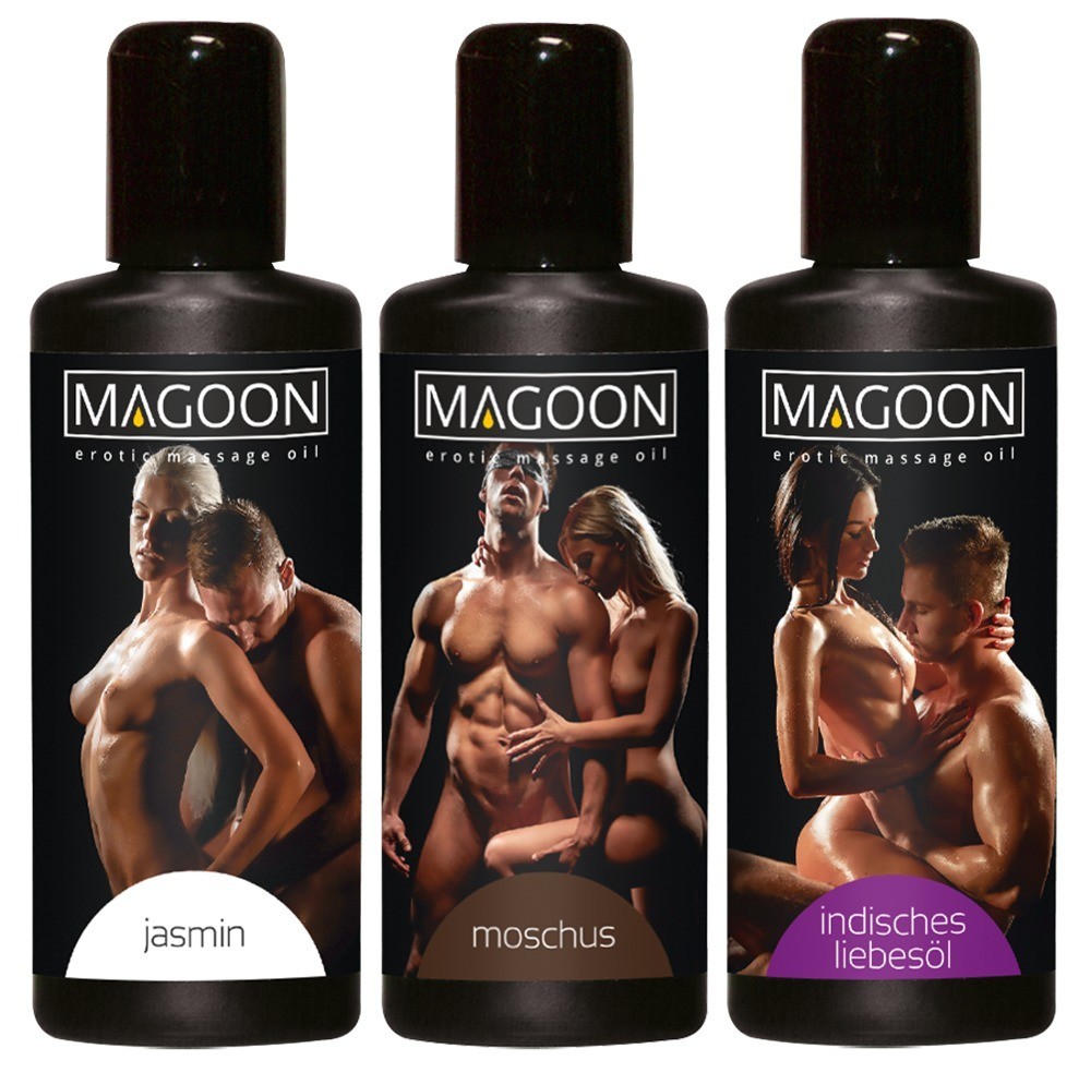 Magoon Erotic Massage Oil Set Jasmin + Musk + Indian Love 3 x 50 ml