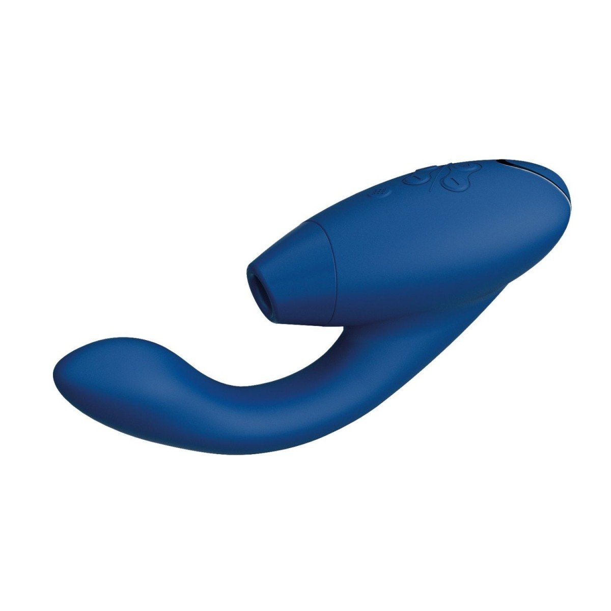 Vibrátor s podtlakovou stimulací Womanizer Duo 2 Blueberry, vibrátor na bod G se stimulátorem klitorisu