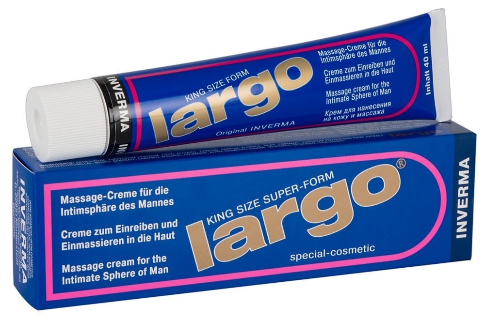 Inverma Largo Cream 40 ml, prokrvující krém pro větší a tvrdší penis