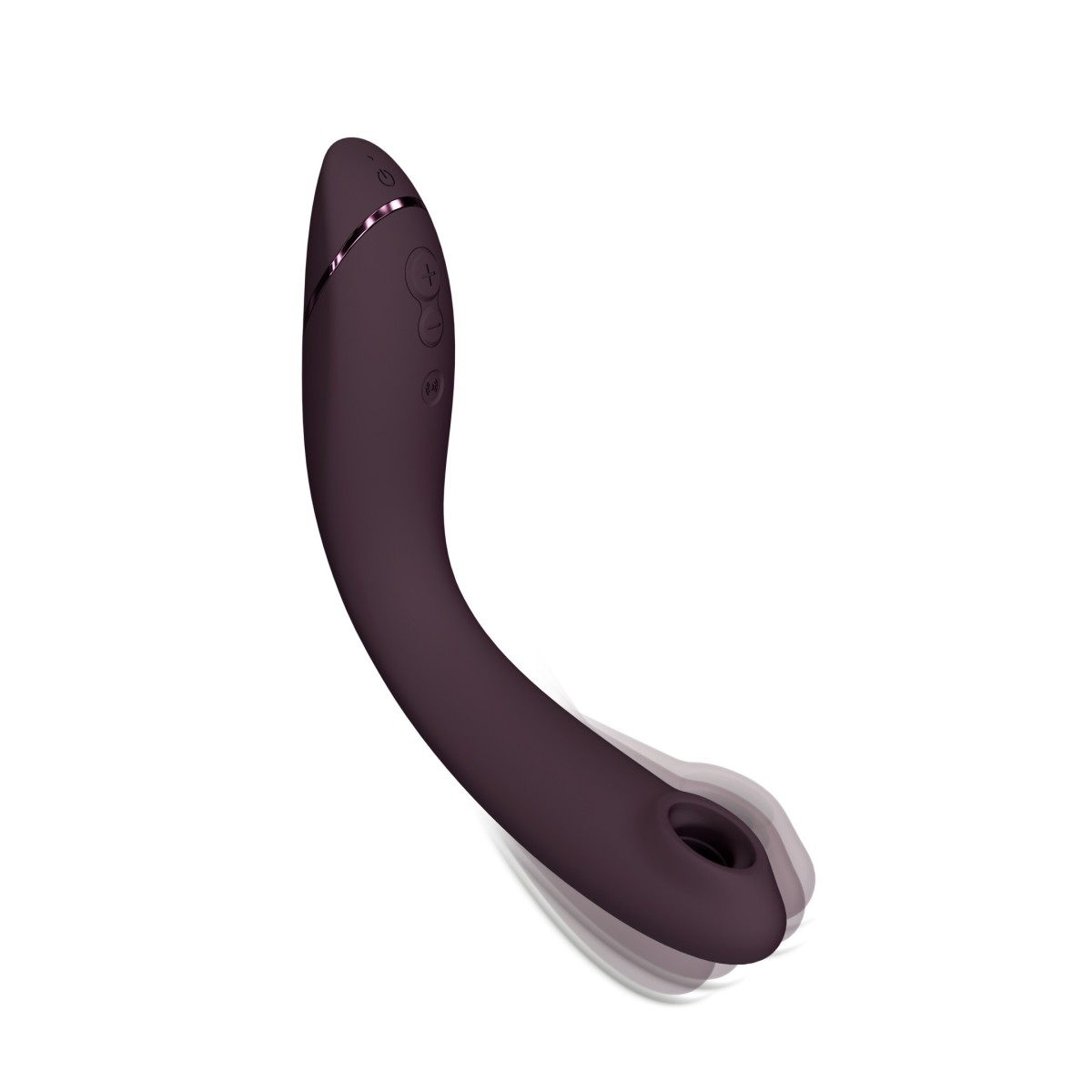 Vibrátor s podtlakovou stimuláciou Womanizer OG Aubergine, tlakový stimulátor a vibrátor na bod G